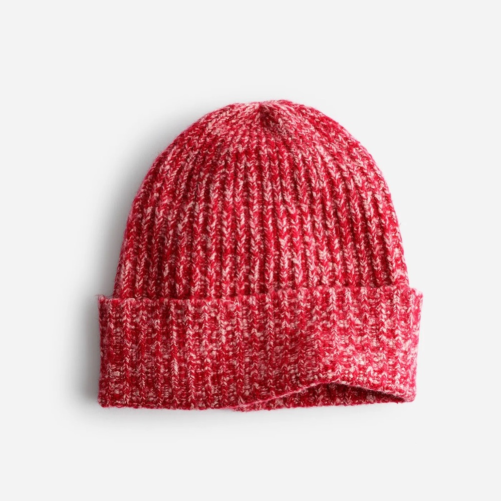 Madewell Red Marled Knit Beanie